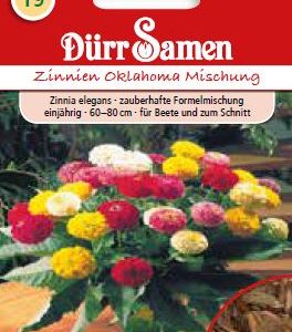 Циния Оклахома (Zinnia elegans) – микс